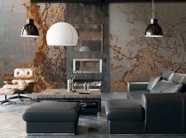 Living room loft in industrial style ,3d render 10001 - ETERNAL