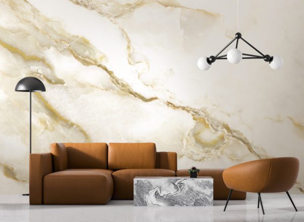 marble effect wall paper mural