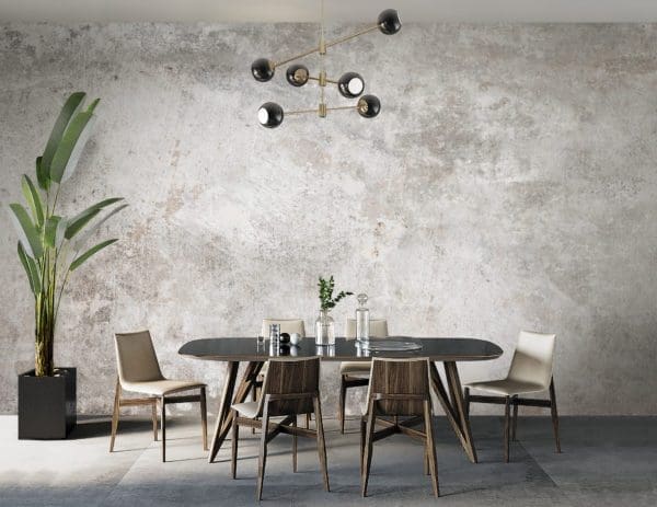 Concrete wall paper mural