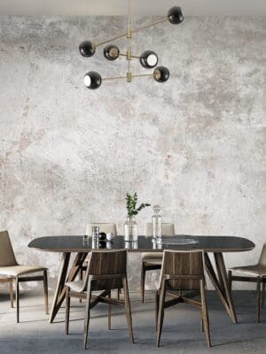 Concrete wall paper mural