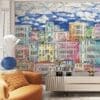 Buildings mural wallpaper Buildings mural wallpaper