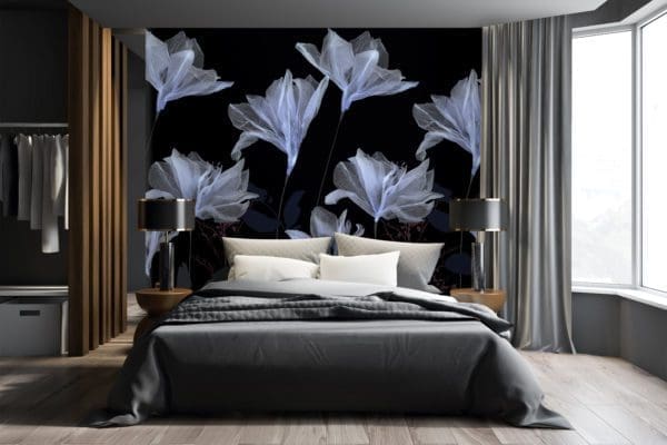 Floral wallpaper mural Floral wallpaper mural