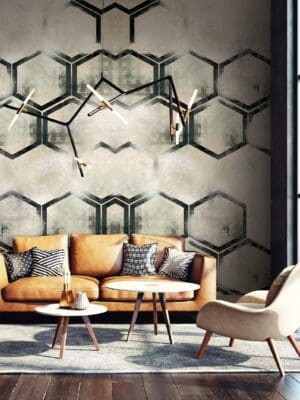 Modern wallpaper mural
