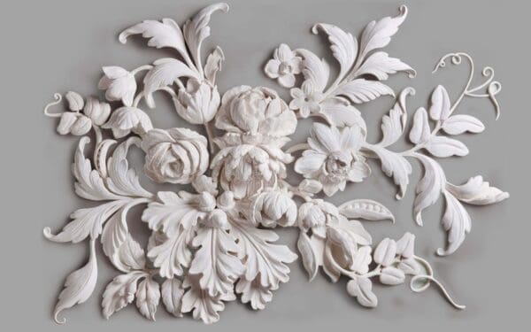 MUR7090-1-scaled-1.jpg Decorative Plaster Roses & Leaves 3D Mural