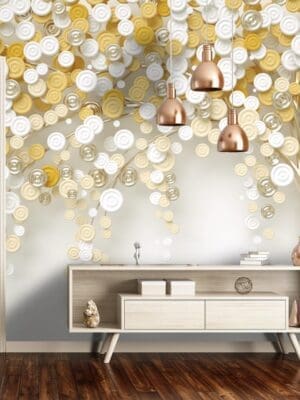 Disc Tree 3D Mural