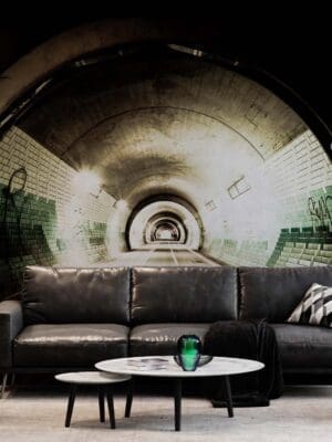 Subway Road Tunnel 3D Mural