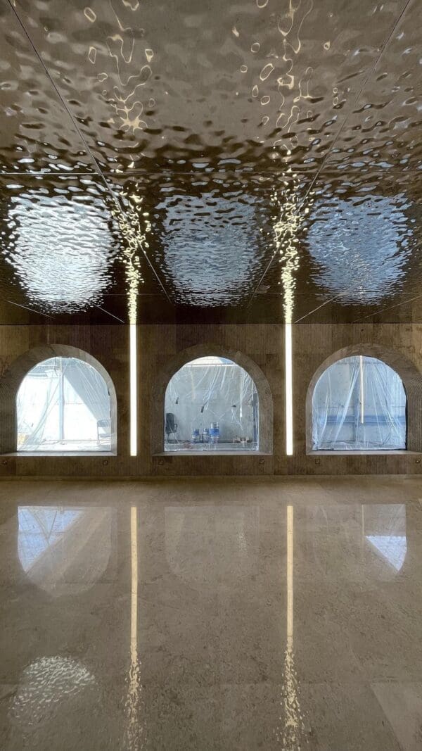 Ripple001f Stainless Steel Water Ripple Ceiling Panel