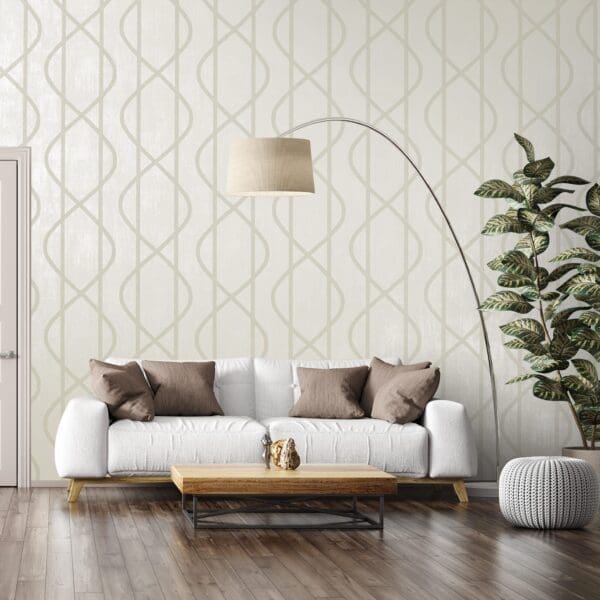 Interior of living room with white sofa 3d rendering UNIVERSE - SATURN OAT BEIGE