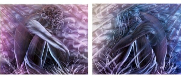 Blue Couple 80x100